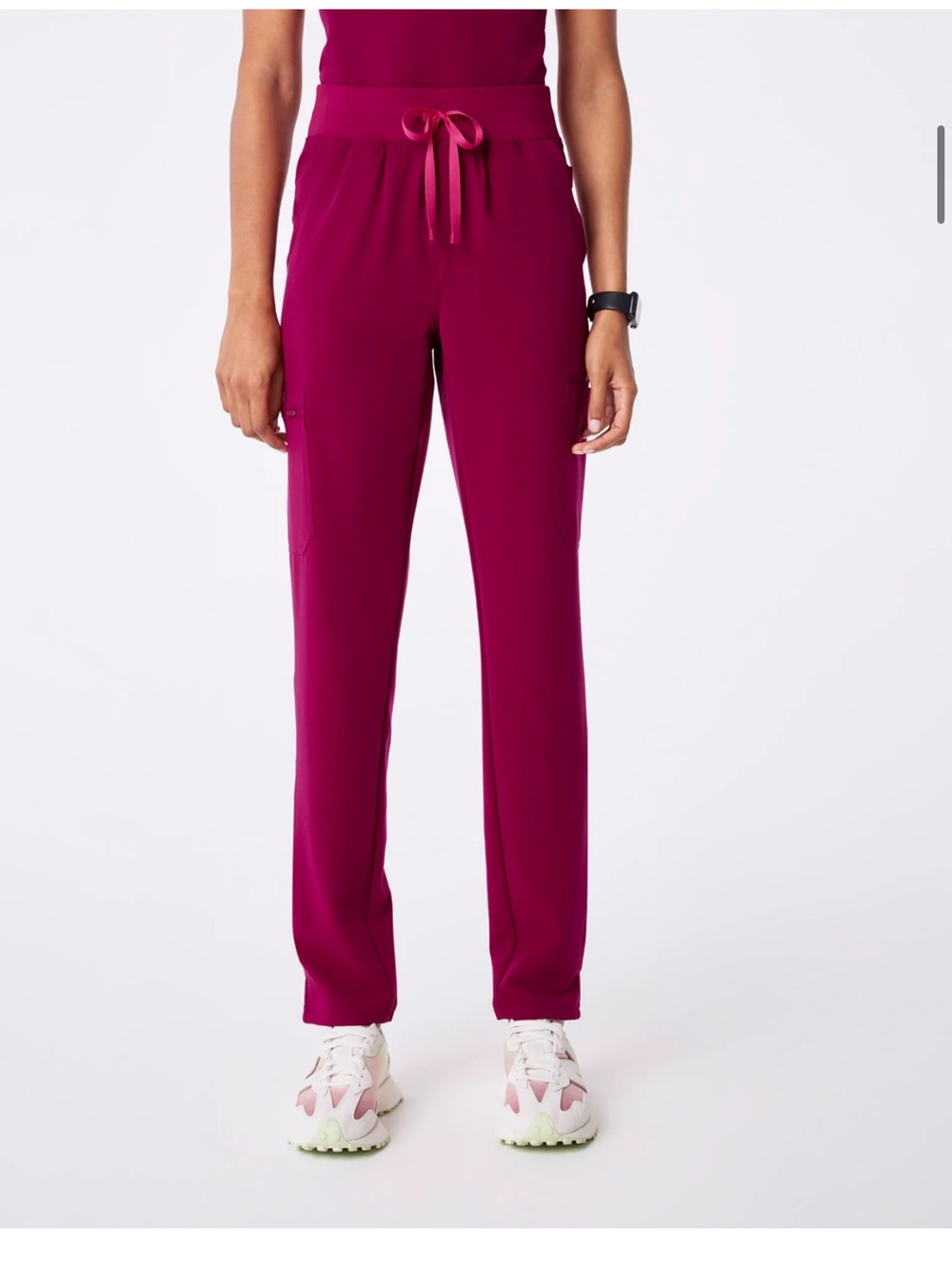 FIGS Dark Magenta High Waisted Yola Skinny Scrub Pant XXLP